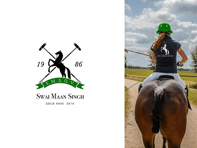 Logo - Swai Maan Singh branding design energy graphic horse horse logo illustration logo logodesigns logomark polo riding symbol ux vector