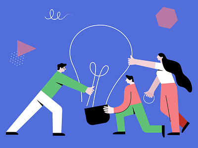 Collaboration And Creativity Illustration