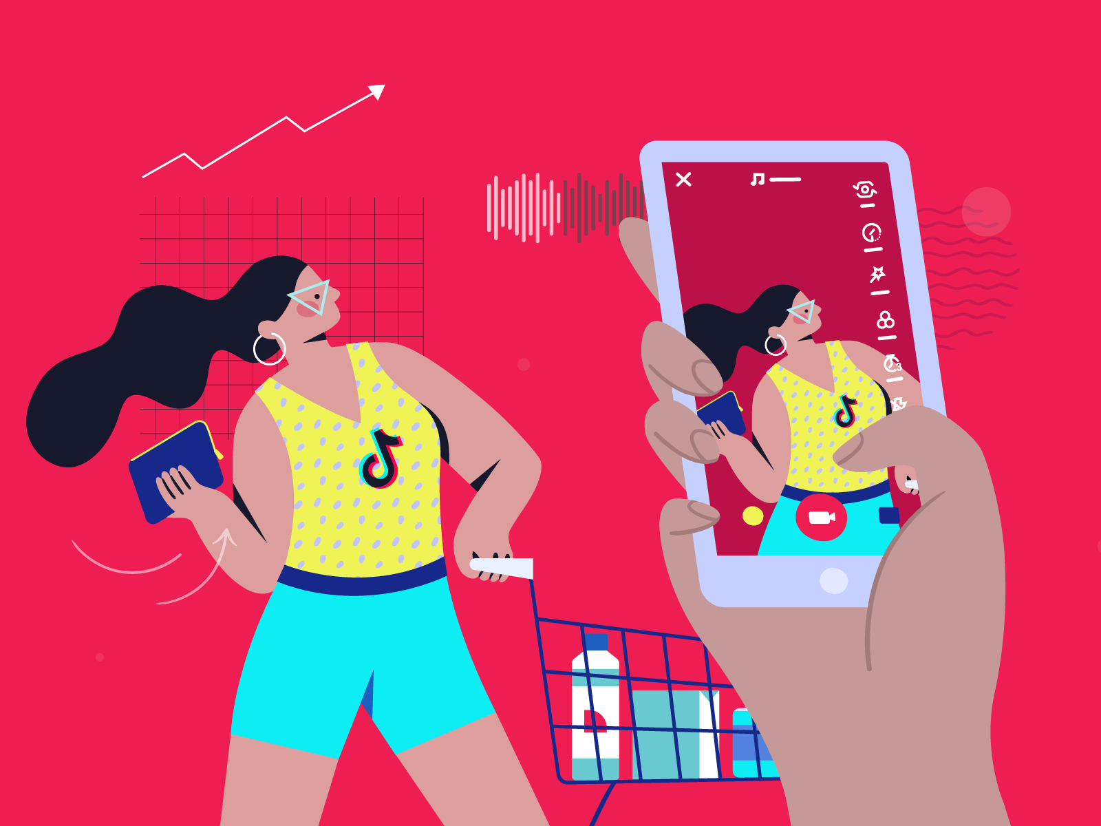 How To Design Tik Tok Ads Illustration By Gyöngyi Balogh For Creatopy ...