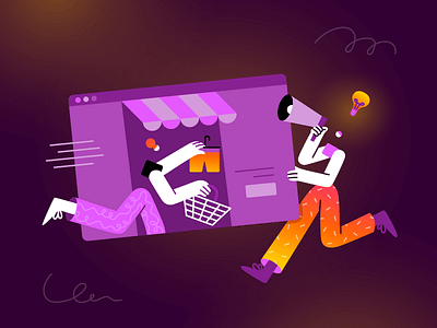 Ecommerce Marketing Tips Illustration