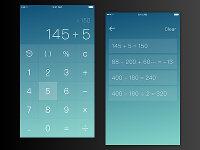 Dailyui #004 － Calculator 004 app calculator dailyui ui