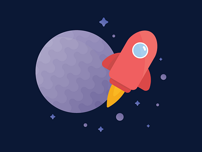 Space Rocket - Illustration illustration planet rocket space stars vector
