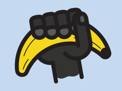 Banana banana gorilla illustration illustrator vector