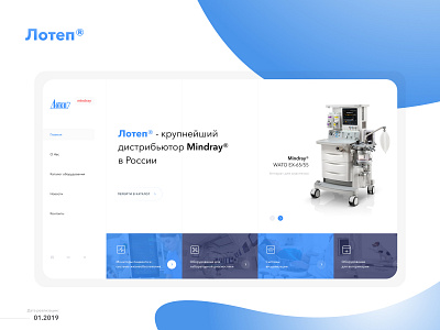 Lotep Website design grid medical minimal responsive russia ui ux web website