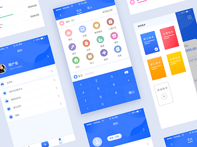 Bookkeeping app（记账app） ui 图标 应用 设计