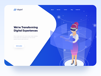 Skypel Concept design ui user experience ux user interface design ux vector web design