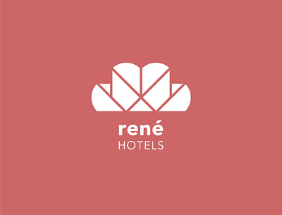 Rene Hotels Branding brand design brand identity brand identity design branding design flower logo geometric logo hotel branding logo logo design minimal