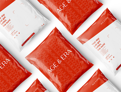 Shipping Bags for Age & Era brand design brand identity branding design minimal packaging packaging design shipping bag