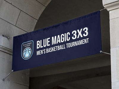 Blue Magic League banner banner design basketball basketball logo brand design brand identity design branding logo sports sports design sports logo