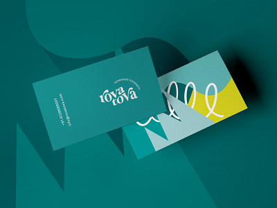 Business Card for RovaTova brand design brand identity design branding business card business card design clean design logo minimal typography vector visiting card