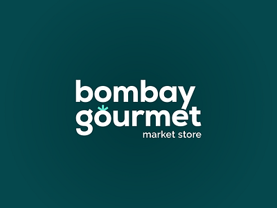 Bombay Gourmet Market Logo brand design brand identity design branding grocery logo logo design logotype minimal store wordmark