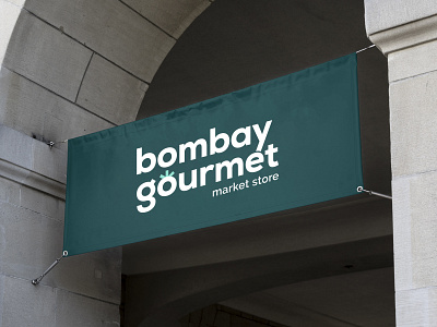 Bombay Gourmet Market Banner banner brand design brand identity design branding logo logo design minimal store