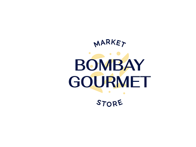 Bombay Gourmet Market Store Logo brand design brand identity brand identity design branding design logo logotype minimal typography wordmark