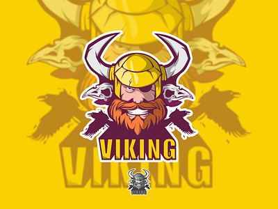 Viking design drawing illustration logo vector