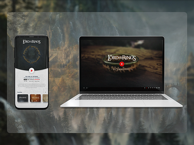 The lord of the rings design ux web