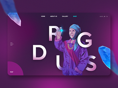 Drugs design illustration ux web