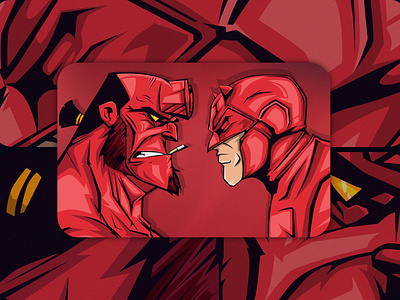 Hall VS Devil animation design drawing illustration logo vector