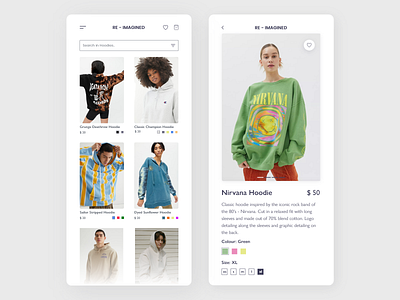 Re-Imagined - Clothing App