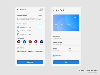 Daily UI Challenge 002 : Credit Card Checkout