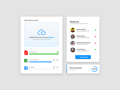 Daily UI 031: File Upload and other cards