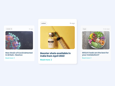 UI Info Card design - News / Blog app design blog ui card design card ui card ui design info card mobile app mobile design mobile ui news card news ui news ui design ui ui design ui info card