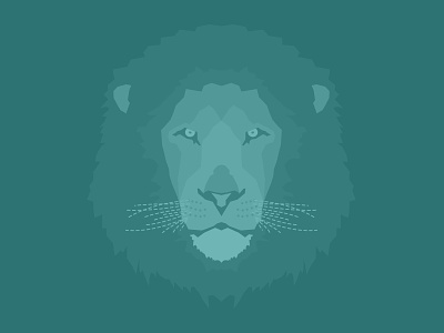 Lion animal cats illustration illustrator lion safari teal whiskers