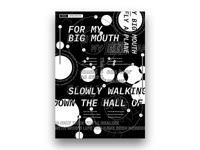 My Big Mouth grid ibm plex layout design mono my big mouth plex poster design sans serif swiss wip work in progress