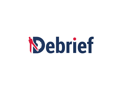 Debrief branding illustration logo design