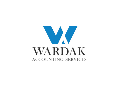 Wardak Accounting Logo a letter logo branding logo logo design vector w letter
