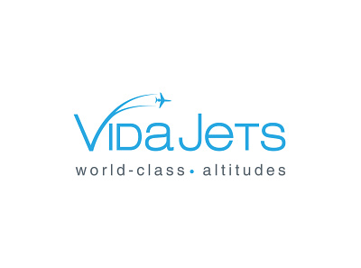 VidaJets Branding aviation logo branding design illustration jet logo jets logo logo design vector