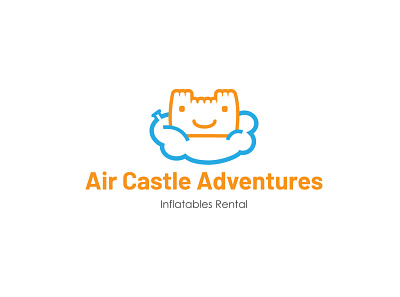 Air Castle Adventures branding illustration inflatable logo logo logo design