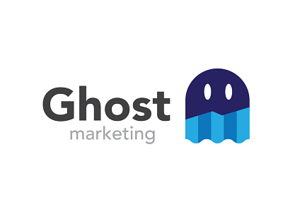 Ghost Marketing ghost illustration logo logo design marketing marketing logo vector