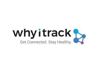 WhyITrack branding connecting logo design illustration logo logo design tech logo typography vector