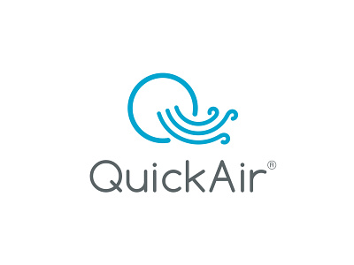 quickair air logo illustration logo logo design q letter logo vector