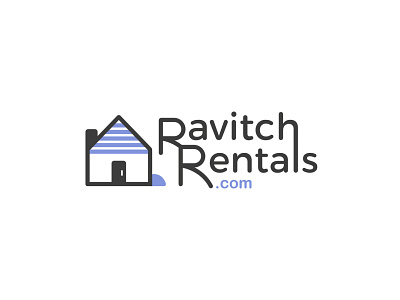 Ravitch Rentals house illustration house logo houses illustration logo logo design rentals logo vector