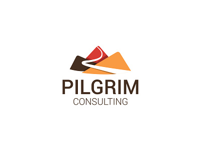 PILGRIM CONSULTING branding consulting logo design illustration logo logo design mountains logo pilgrim logo prilgrim vector
