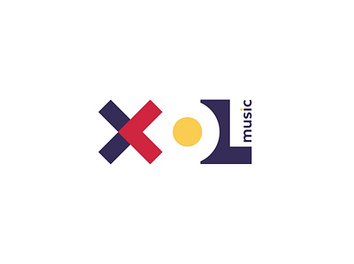 XOL music a letter logo abstract branding design icon illustration logo logo design music logo typography vector