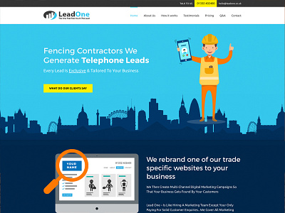 Leadone web design wordpress