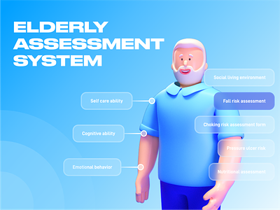 Assessment system for the elderly 3d ar branding graphic design ui ux