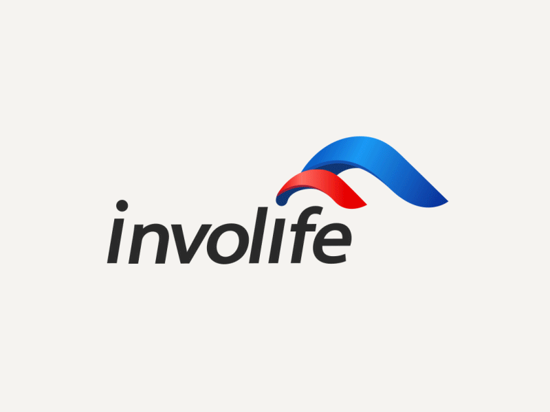 Logo Involife auxiliary bird blessing blue f gif house line logo maintain wings