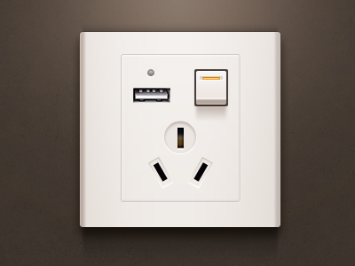 The socket icon lights socket switch ui usb