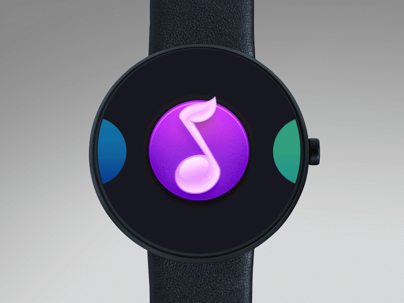 Music app design ae app clock design icon music watch