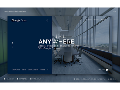 Google Docs Redesign Concept #dailyredesignchallenge 3/14