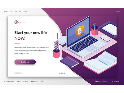 Livecoin Redesign Concept #dailyredesignchallenge 10/14