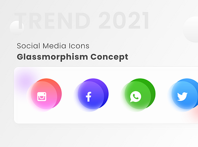 Glassmorphism Icons design glassmorphism icons social media