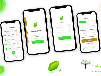 Tree plantation App Design