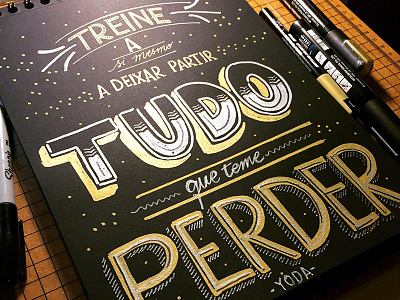 Yoda Quote lettering
