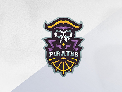 Pirates Mascot Logo branding gold pirate icon illustration logo mascot pirate logo pirates skull undead logo undead pirate vector