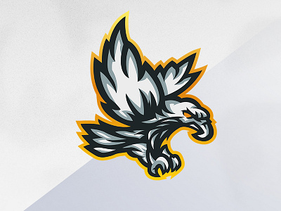 Eagle Mascot Logo! agressive branding eagle eagle logo hunter icon illustration logo majestic mascot logo orange vector