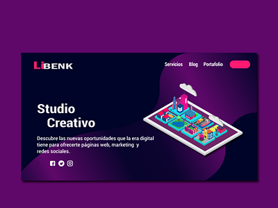 Libenk Web Page branding ui web